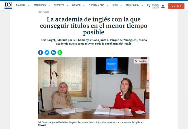 Publicación en Diario de Navarra